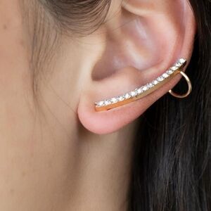 Paparazzi Sleekly Shimmering Gold Post-Crawler